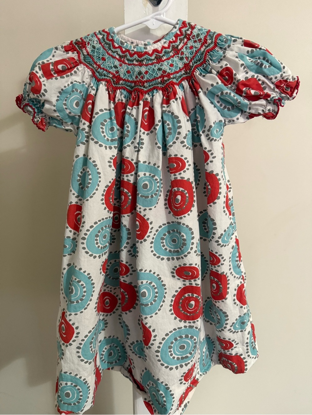 Le Za Me Smocked Bishop Dress